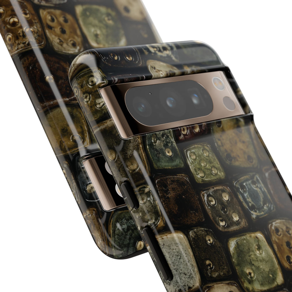 Vintage Dice Tile Phone Case
