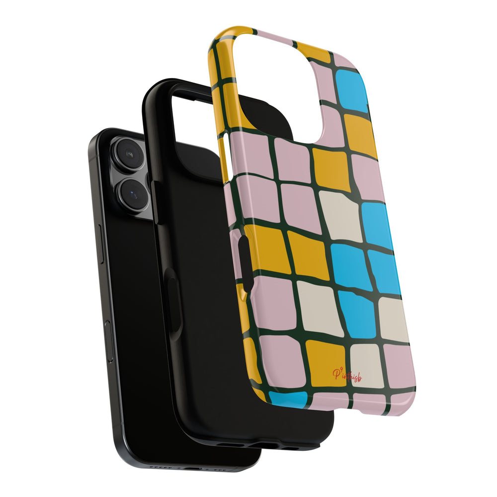 Color Grid Tough Phone Case