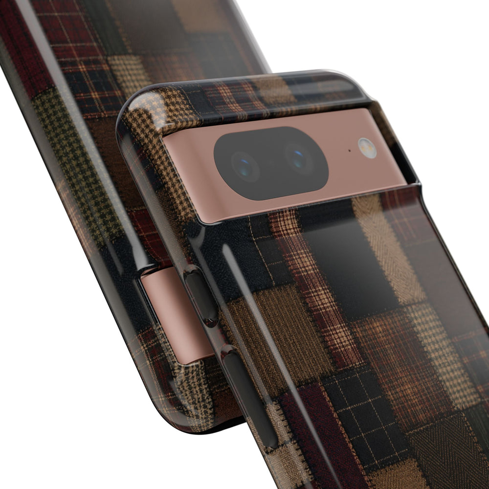 Plaid Patchwork Tough Phone Case