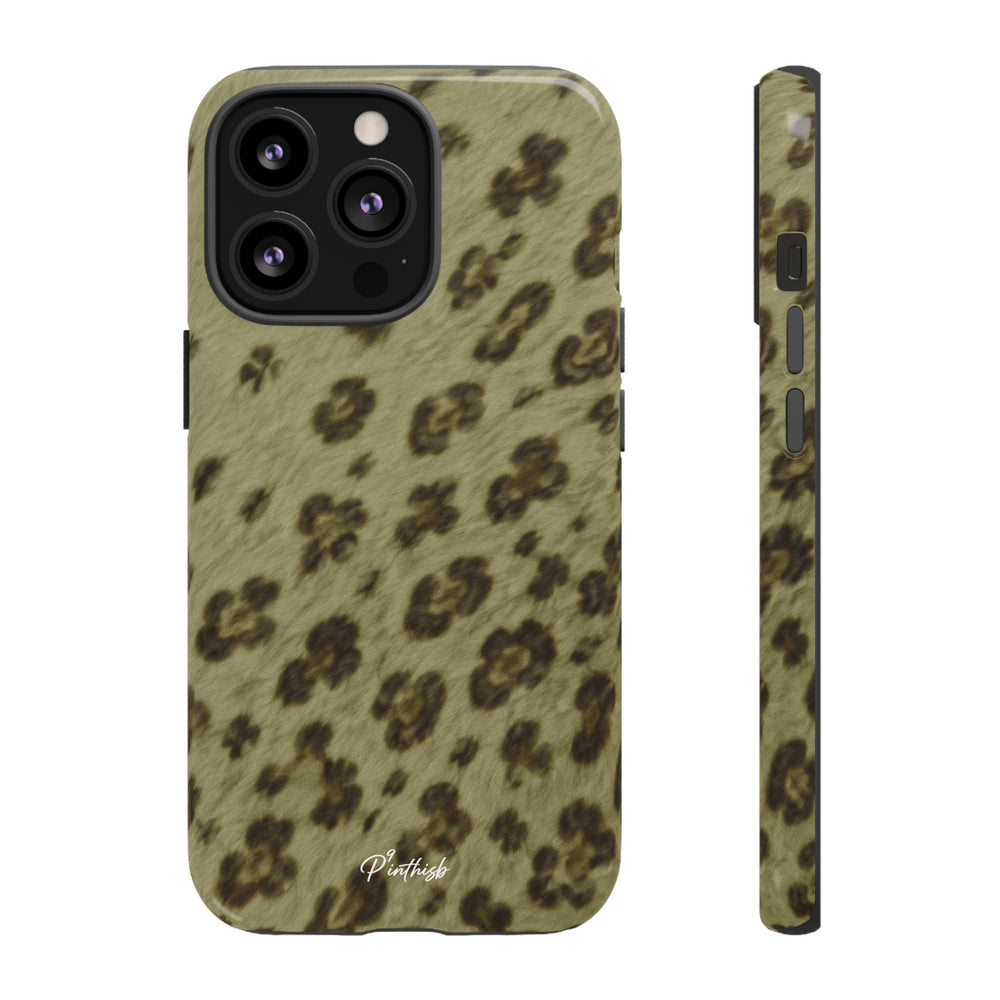 Olive Leopard Print Tough Case