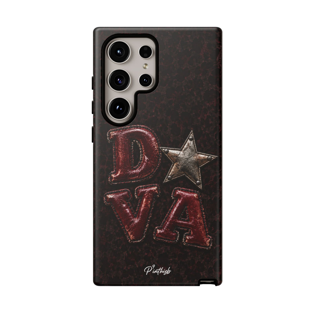 Geometric Blue Diamond Tough Phone Case