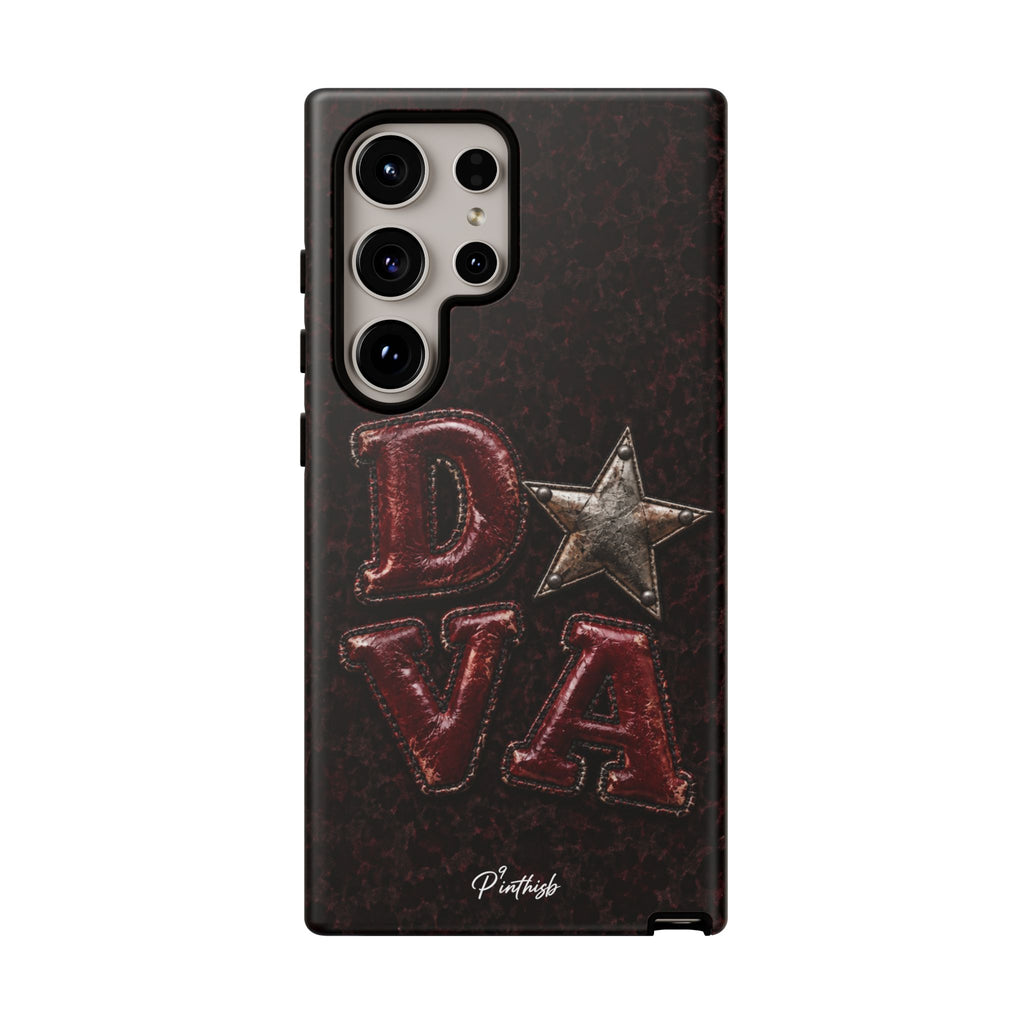 Geometric Blue Diamond Tough Phone Case