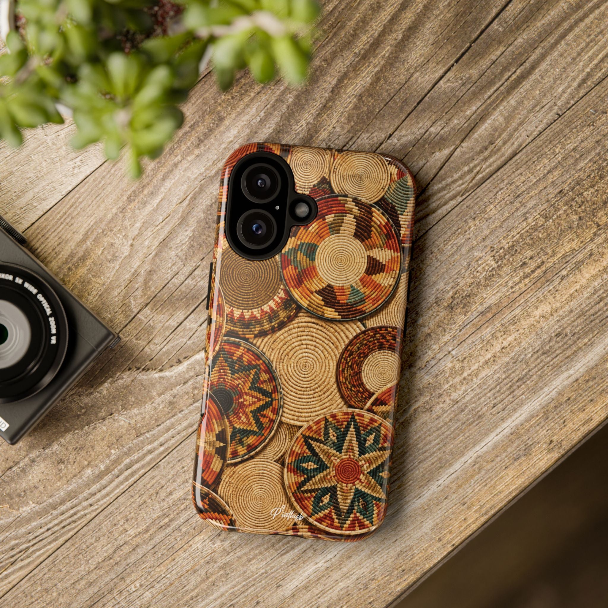 Bohemian Woven Basket Pattern Tough Case
