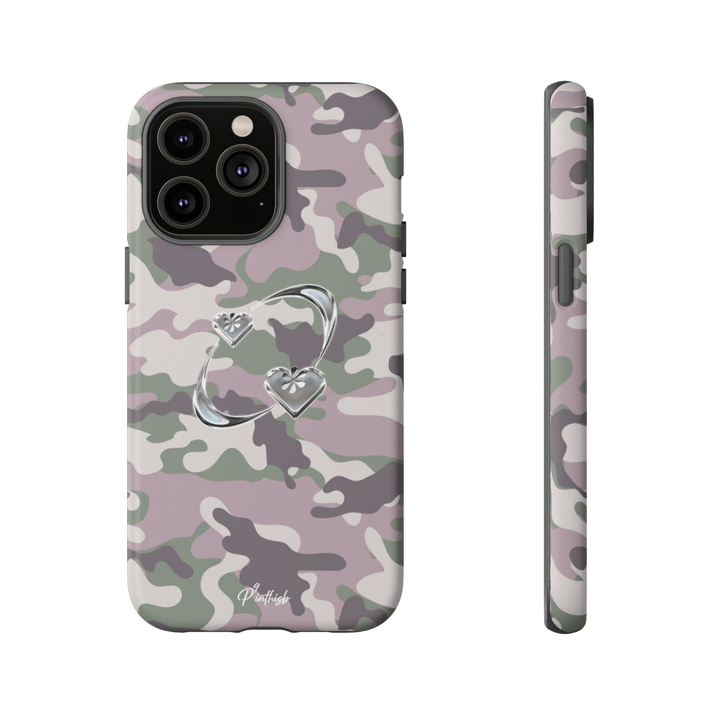 Camouflage Heart Tough Phone Case