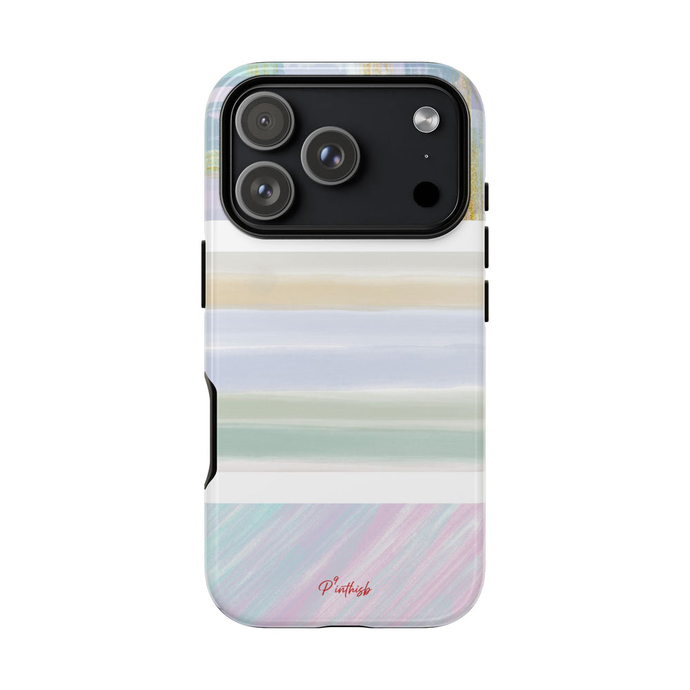 Pastel Stripe Tough Phone Case