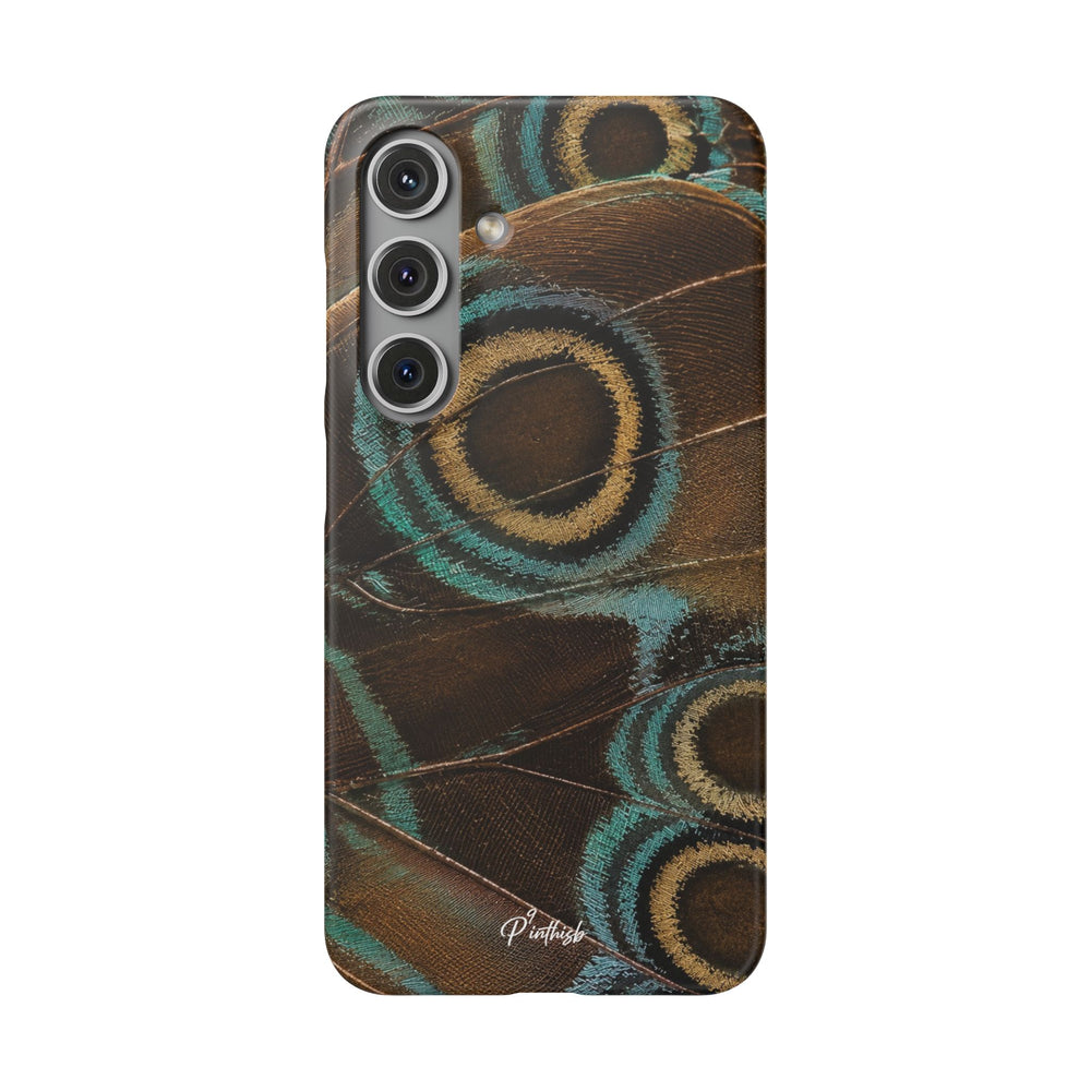 Peacock Feather Pattern Snap Case