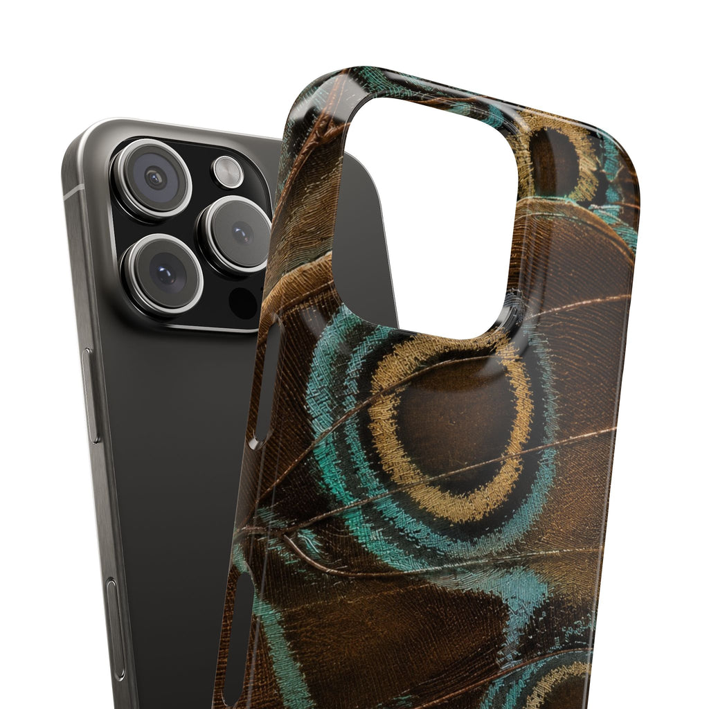 Peacock Feather Pattern Snap Case