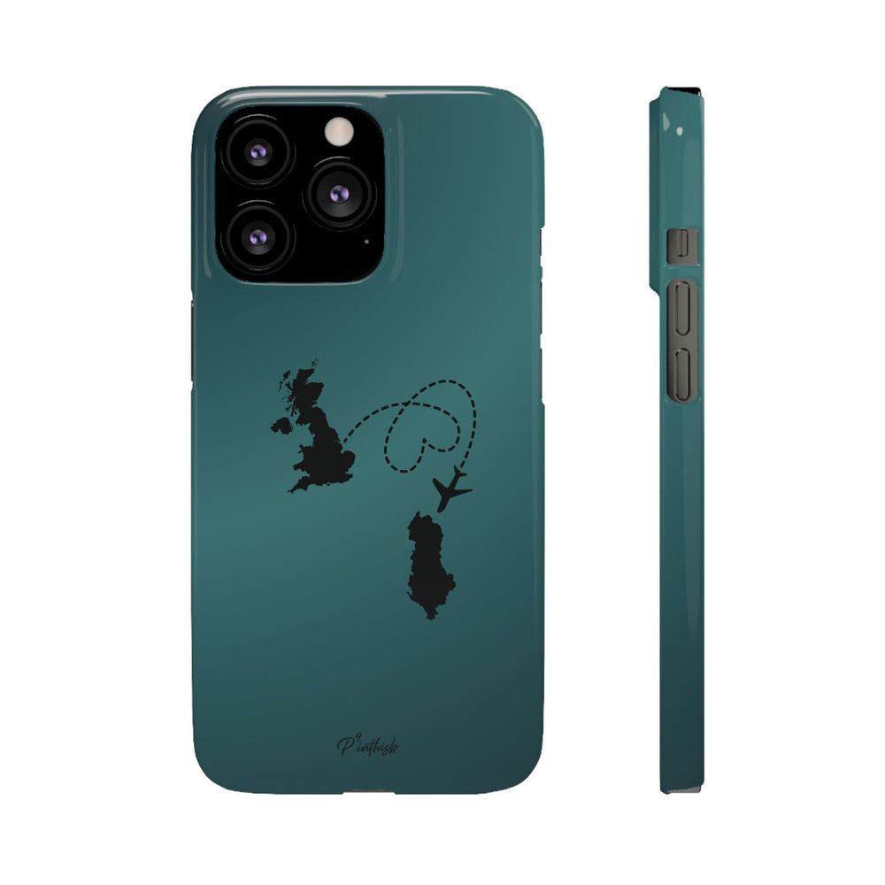 Copy of UK to Albania Pink Snap Phone Case