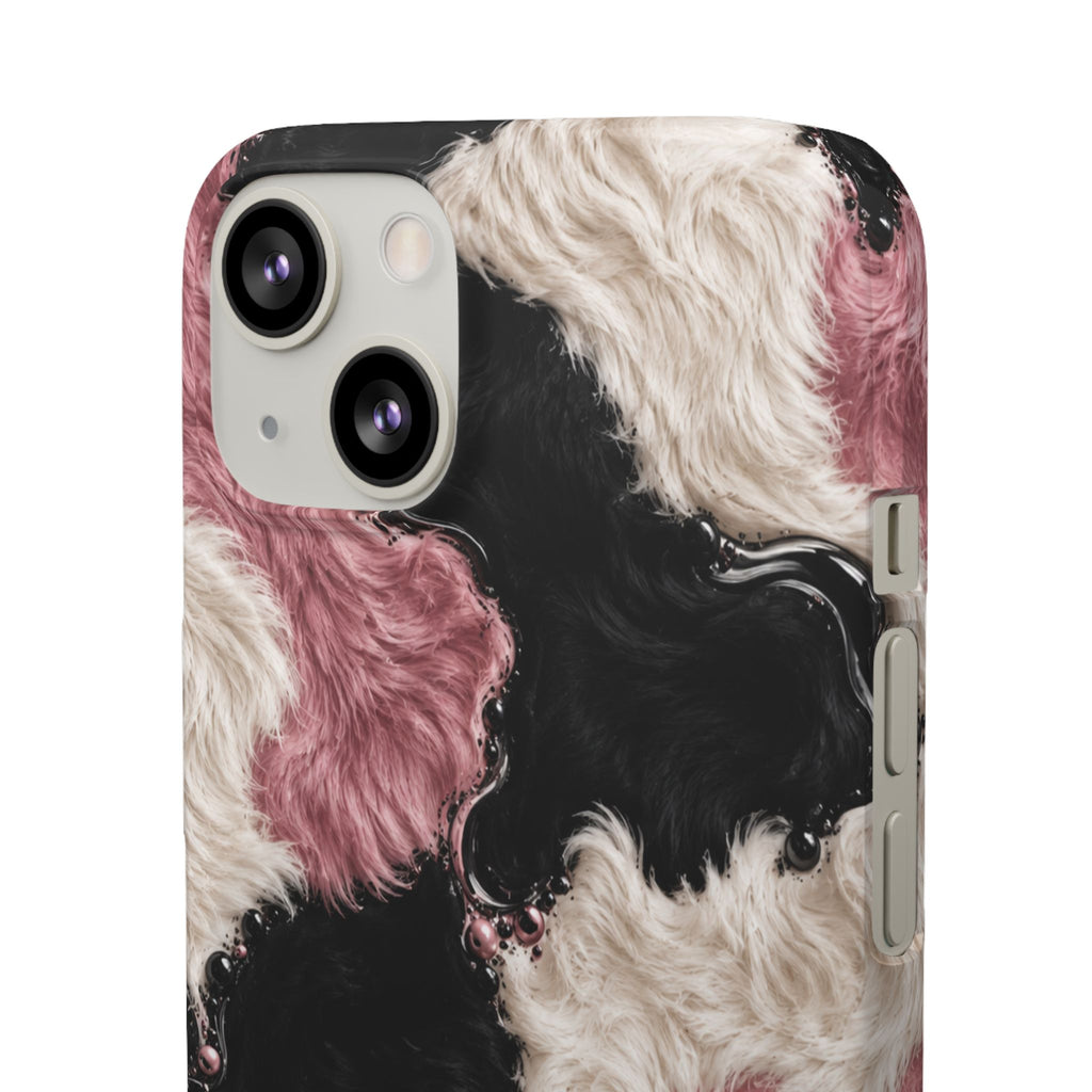 Cow Print Swirl Snap Case