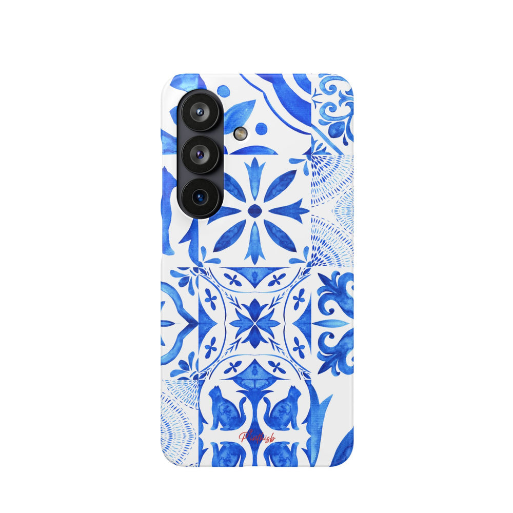 Blue Tile Pattern Snap Phone Case