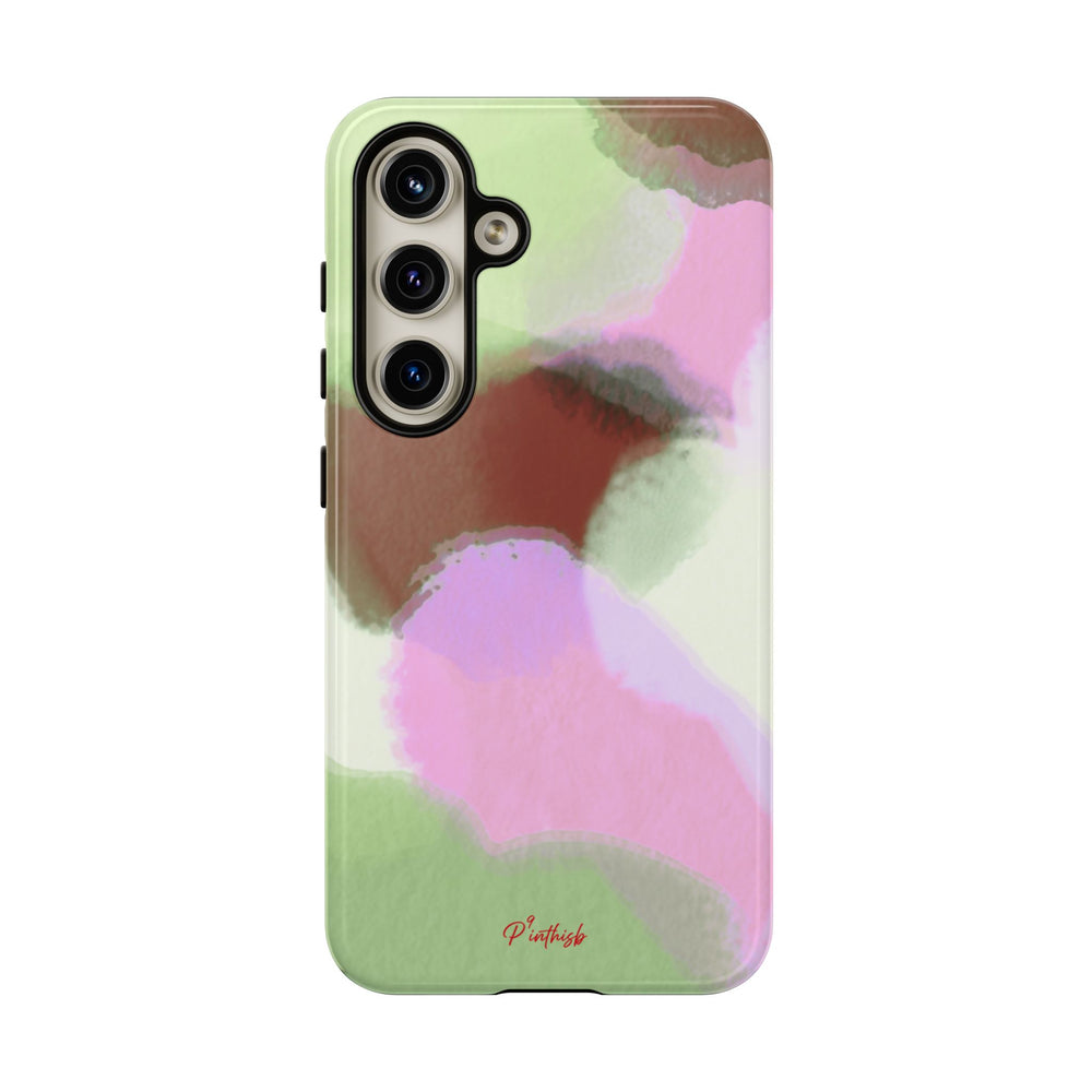 Abstract Pastel Camouflage Tough Phone Case