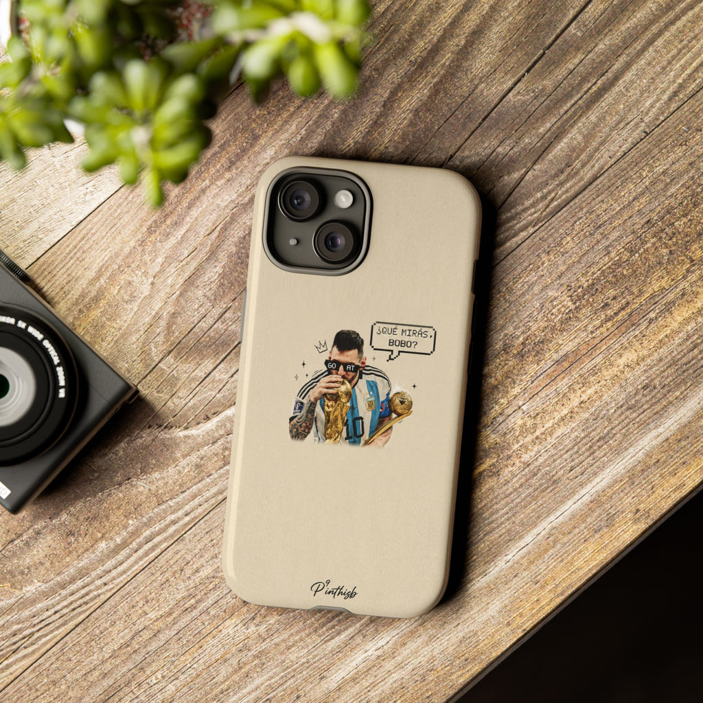 "G.O.A.T" Messi Tough Phone Case