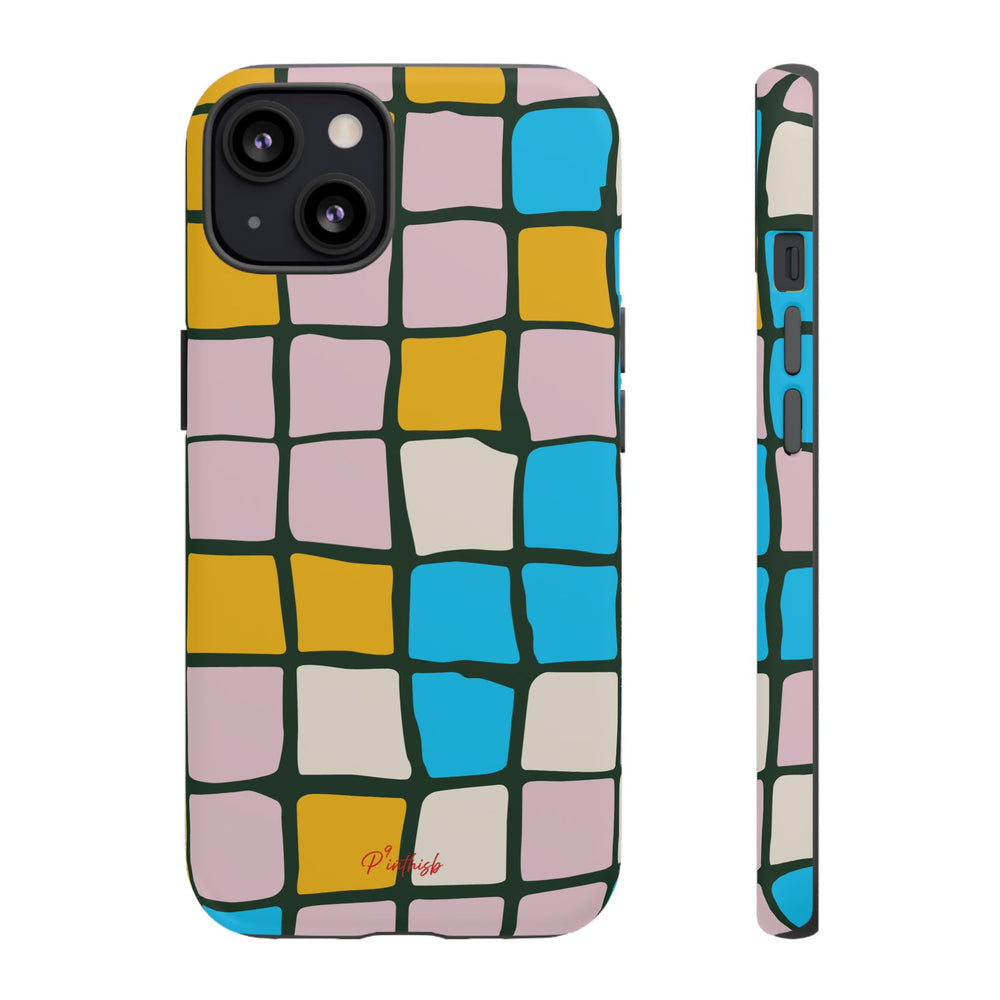 Color Grid Tough Phone Case