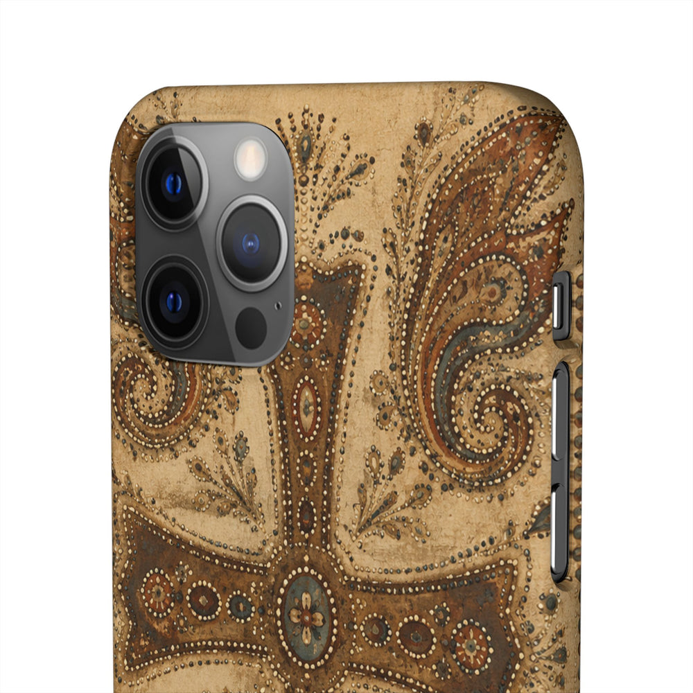 Cross Paisley Snap Case