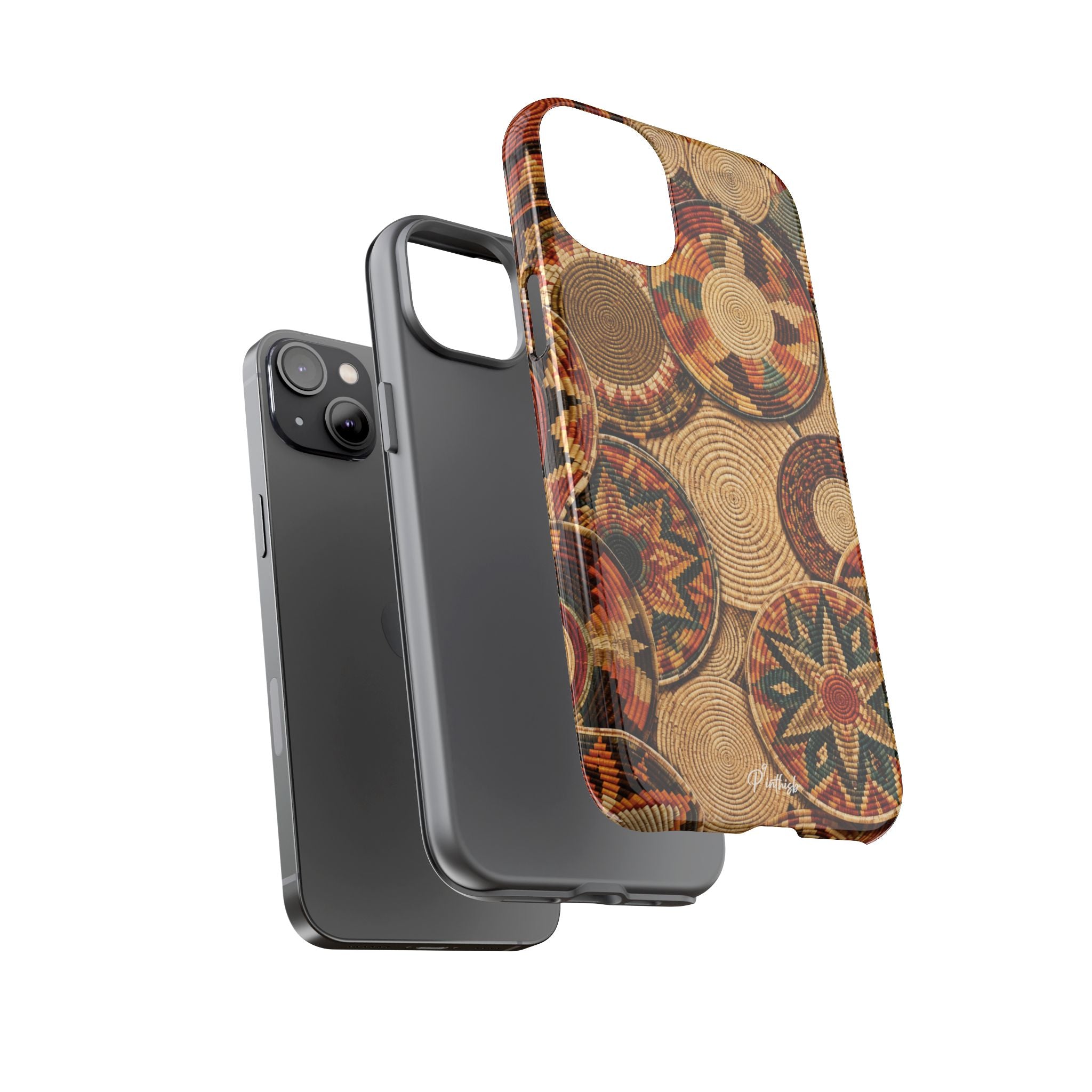 Bohemian Woven Basket Pattern Tough Case
