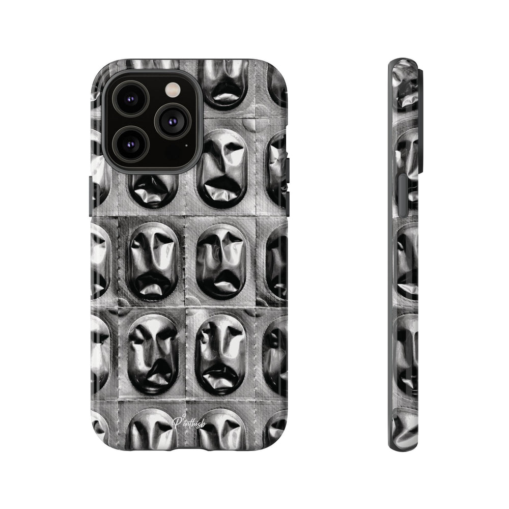 Metallic Mask Grid Tough Case