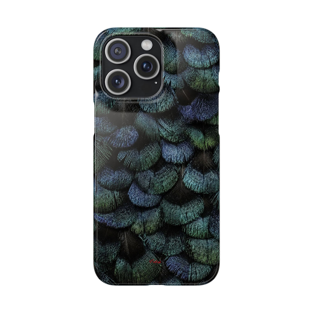 Iridescent Feather Snap Case