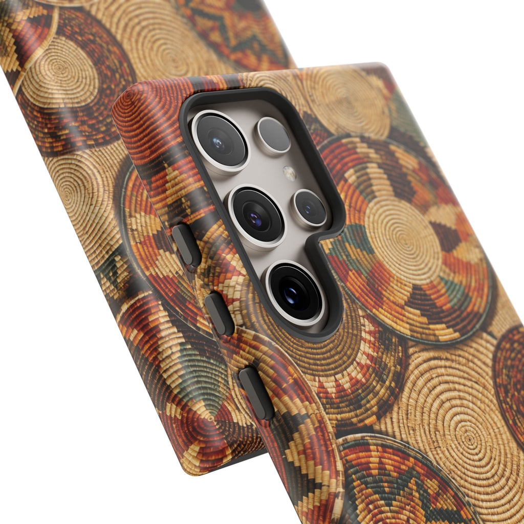 Bohemian Woven Basket Pattern Tough Case