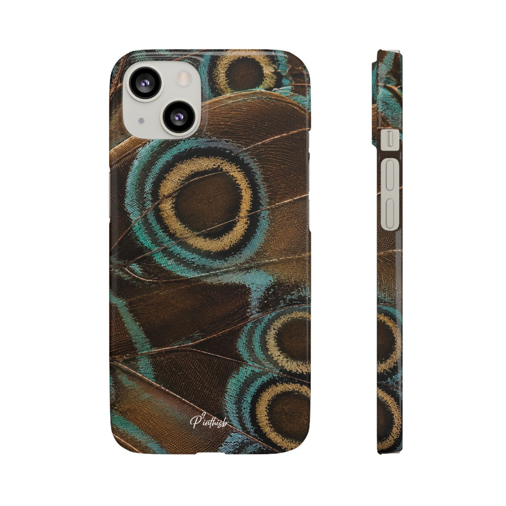 Peacock Feather Pattern Snap Case