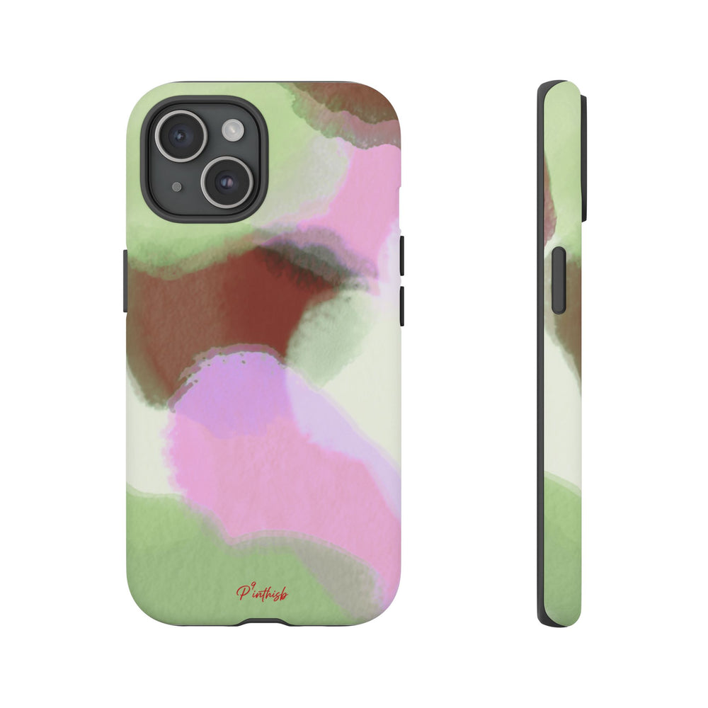 Abstract Pastel Camouflage Tough Phone Case