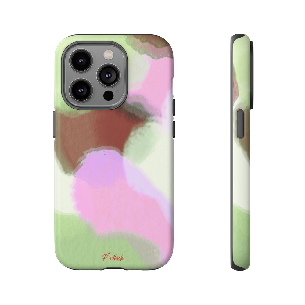 Abstract Pastel Camouflage Tough Phone Case