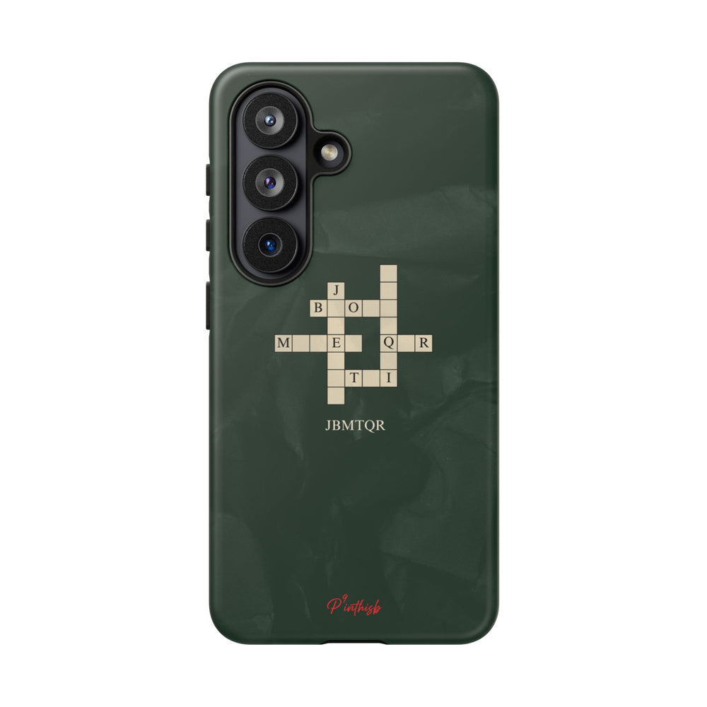 "JBMTQR crossword" Tough Phone Case