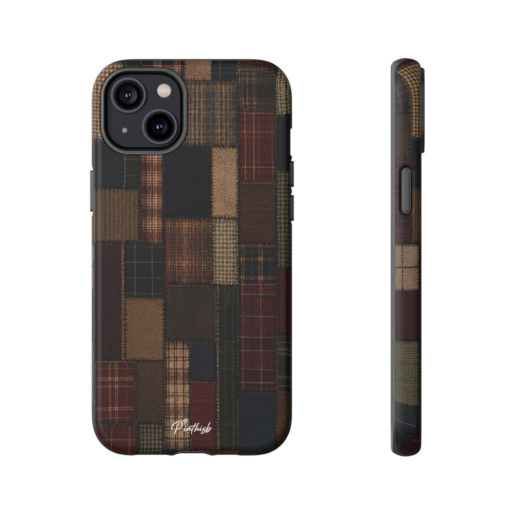 Plaid Patchwork Tough Phone Case