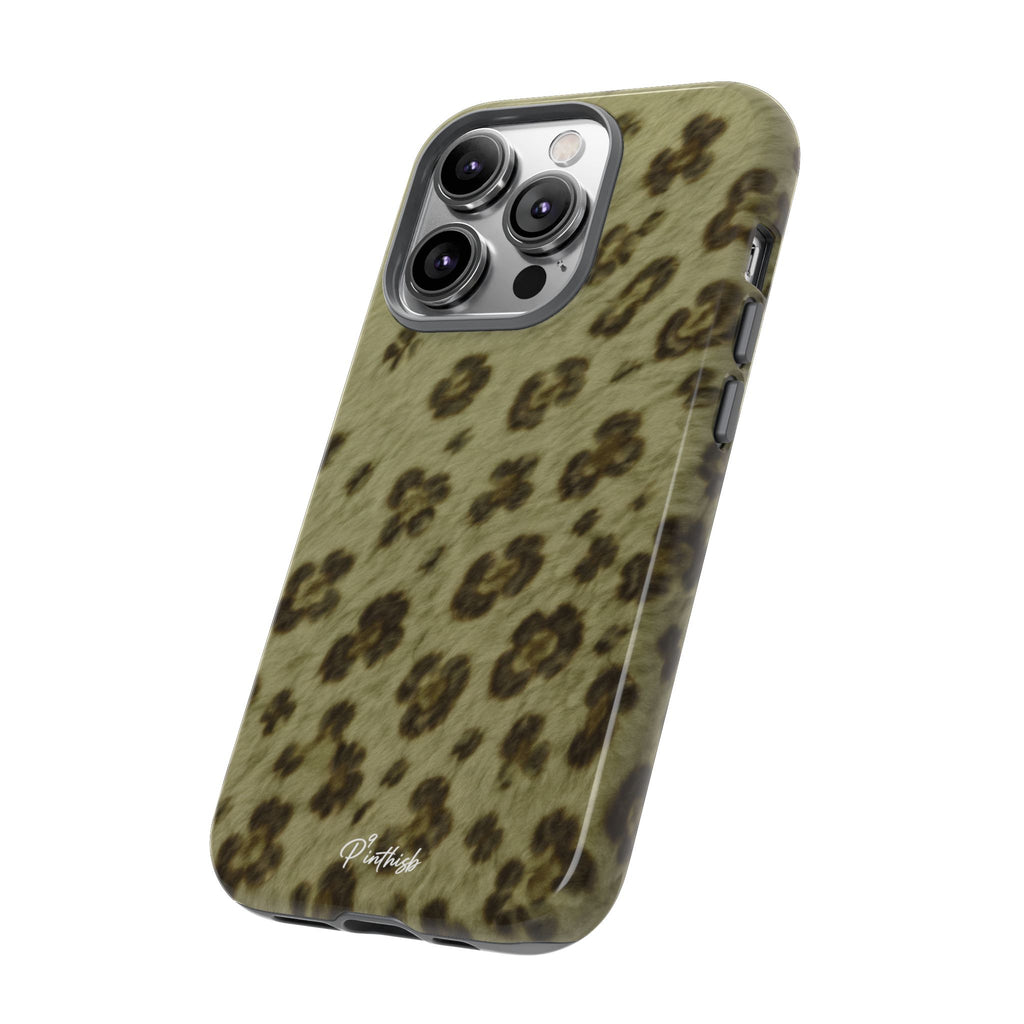 Olive Leopard Print Tough Case