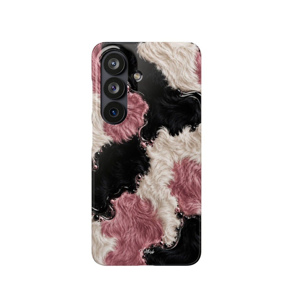 Cow Print Swirl Snap Case