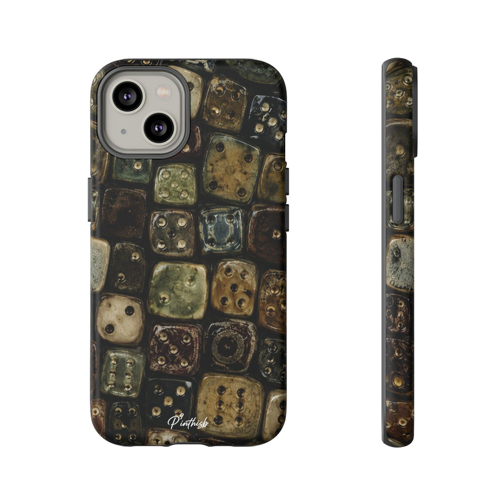 Vintage Dice Tile Phone Case