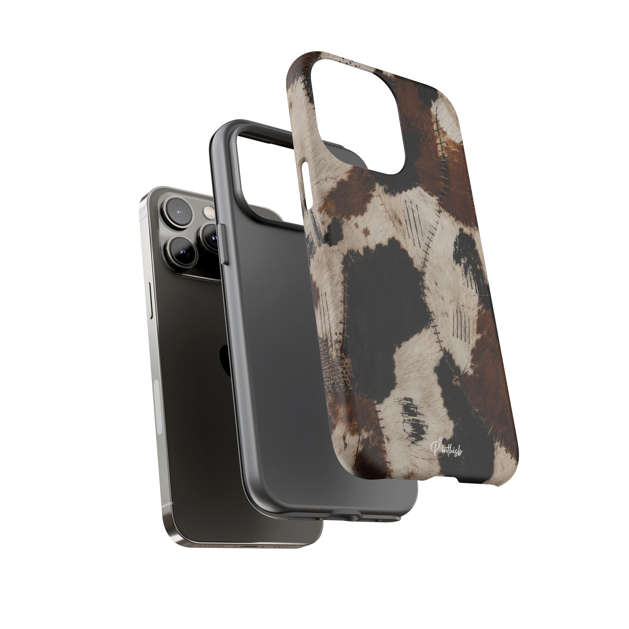 Brown & Black Animal Print Tough Case