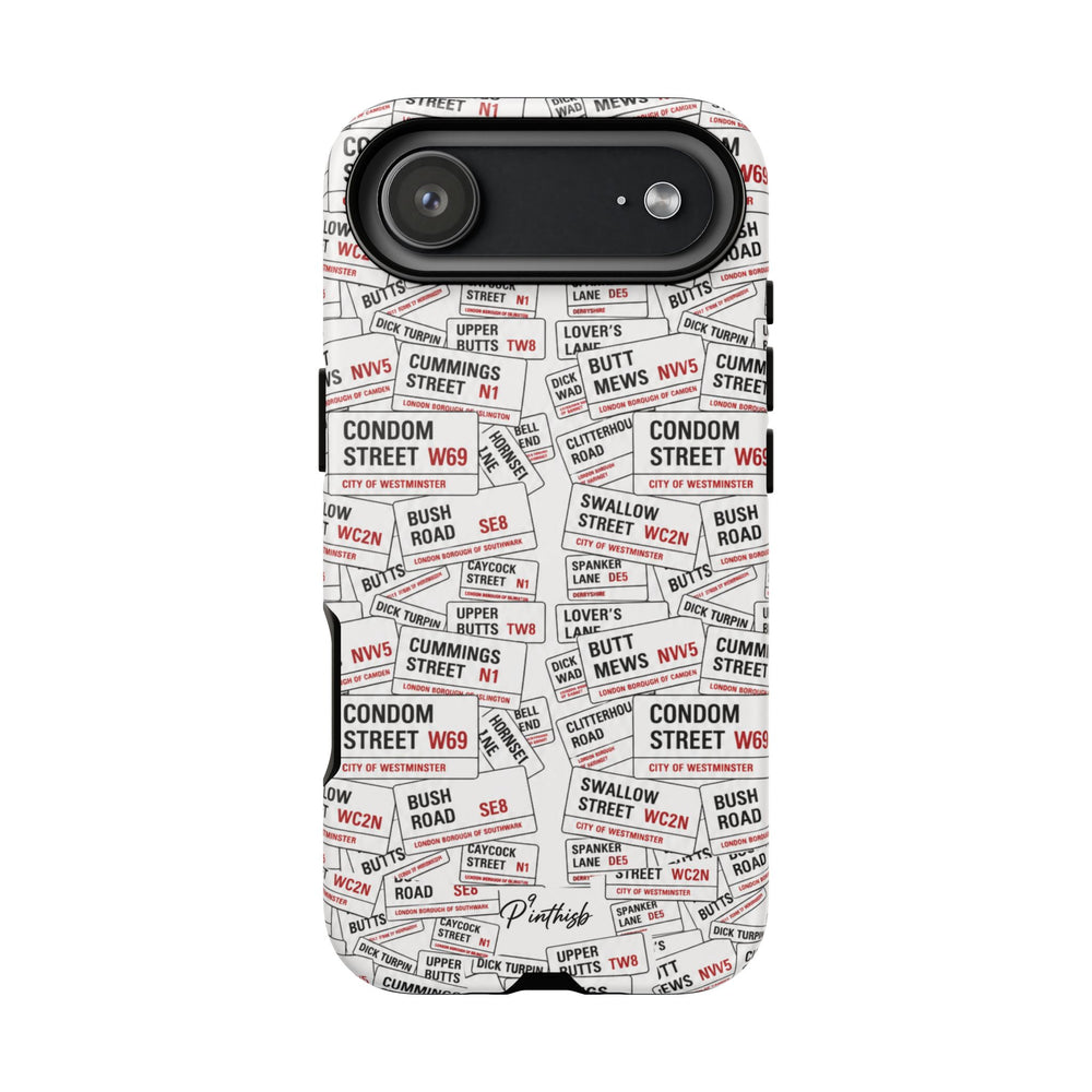 Cheeky London Street Signs Phone Case