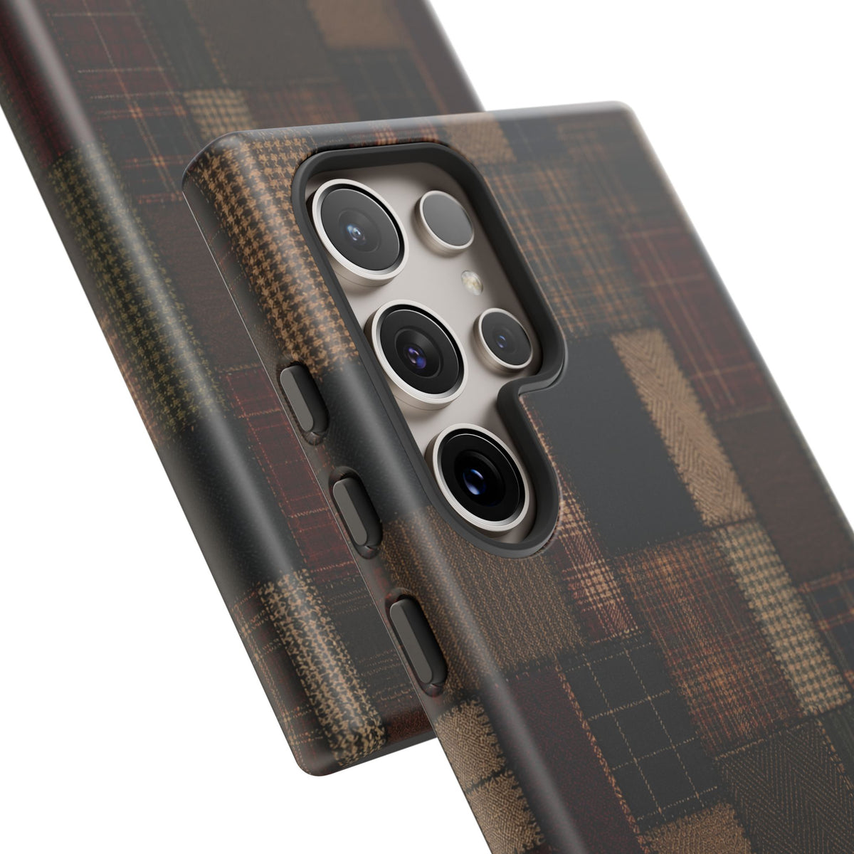 Plaid Patchwork Tough Phone Case