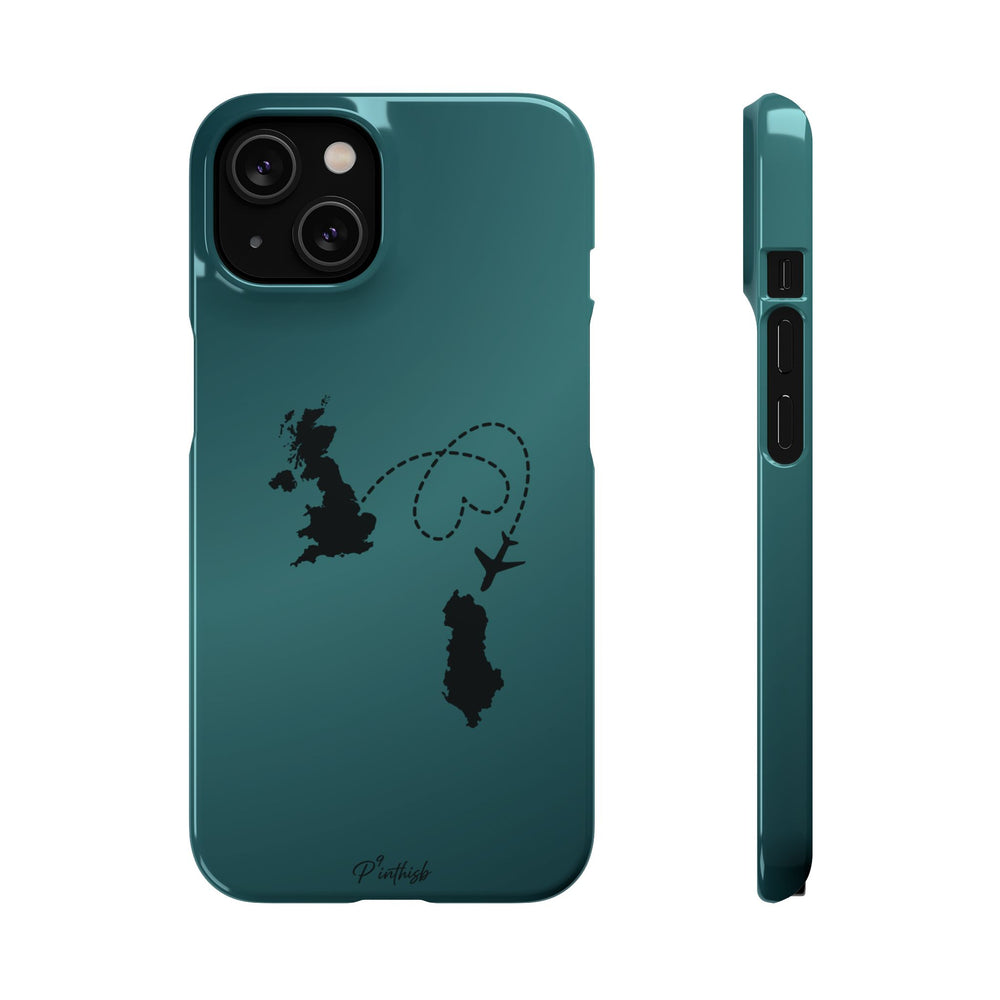 Copy of UK to Albania Pink Snap Phone Case