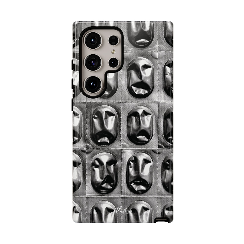 Metallic Mask Grid Tough Case
