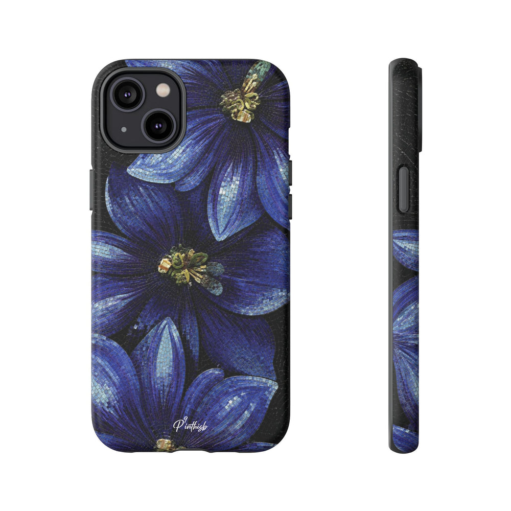 Blue Floral Tough Case