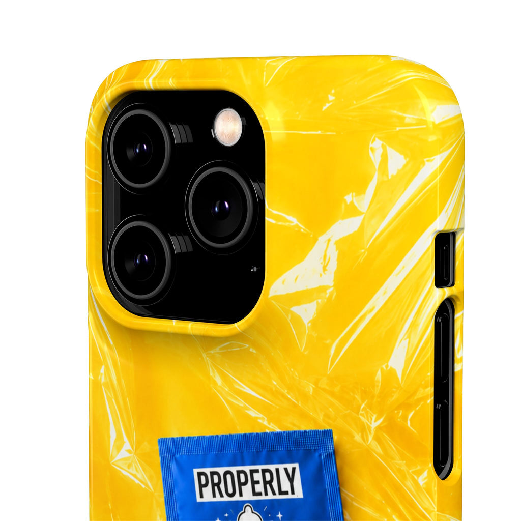 "Properly Protected" Graphic Snap Phone Case