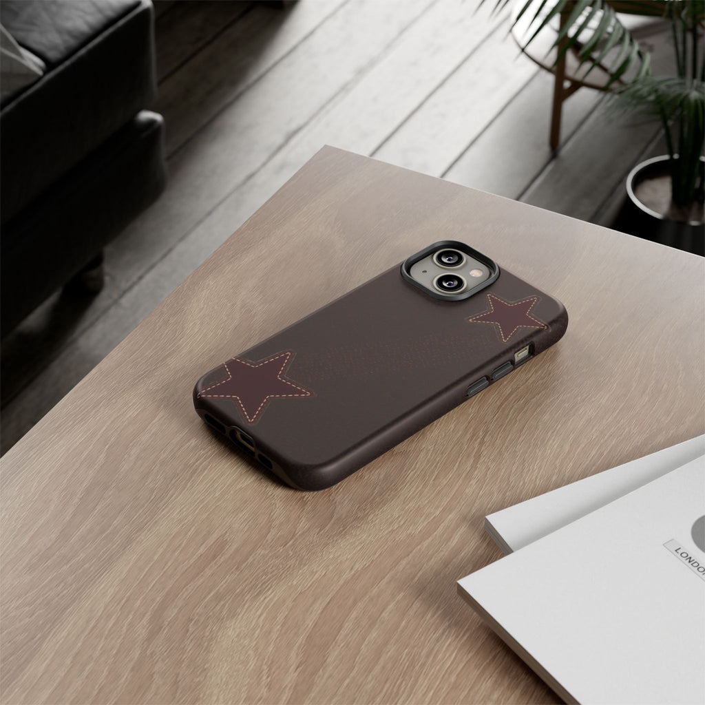 Rustic Stitched Star Phone Case
