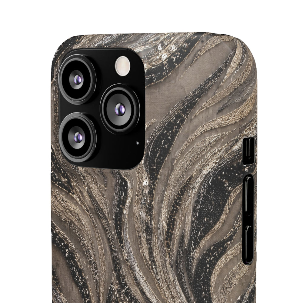 Neutral Swirl Protective Snap Case