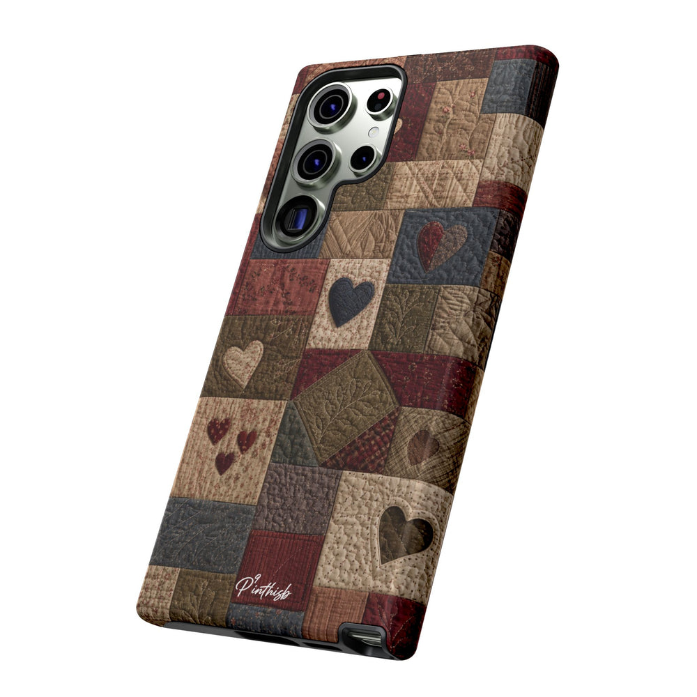 Patchwork Hearts Phone Case