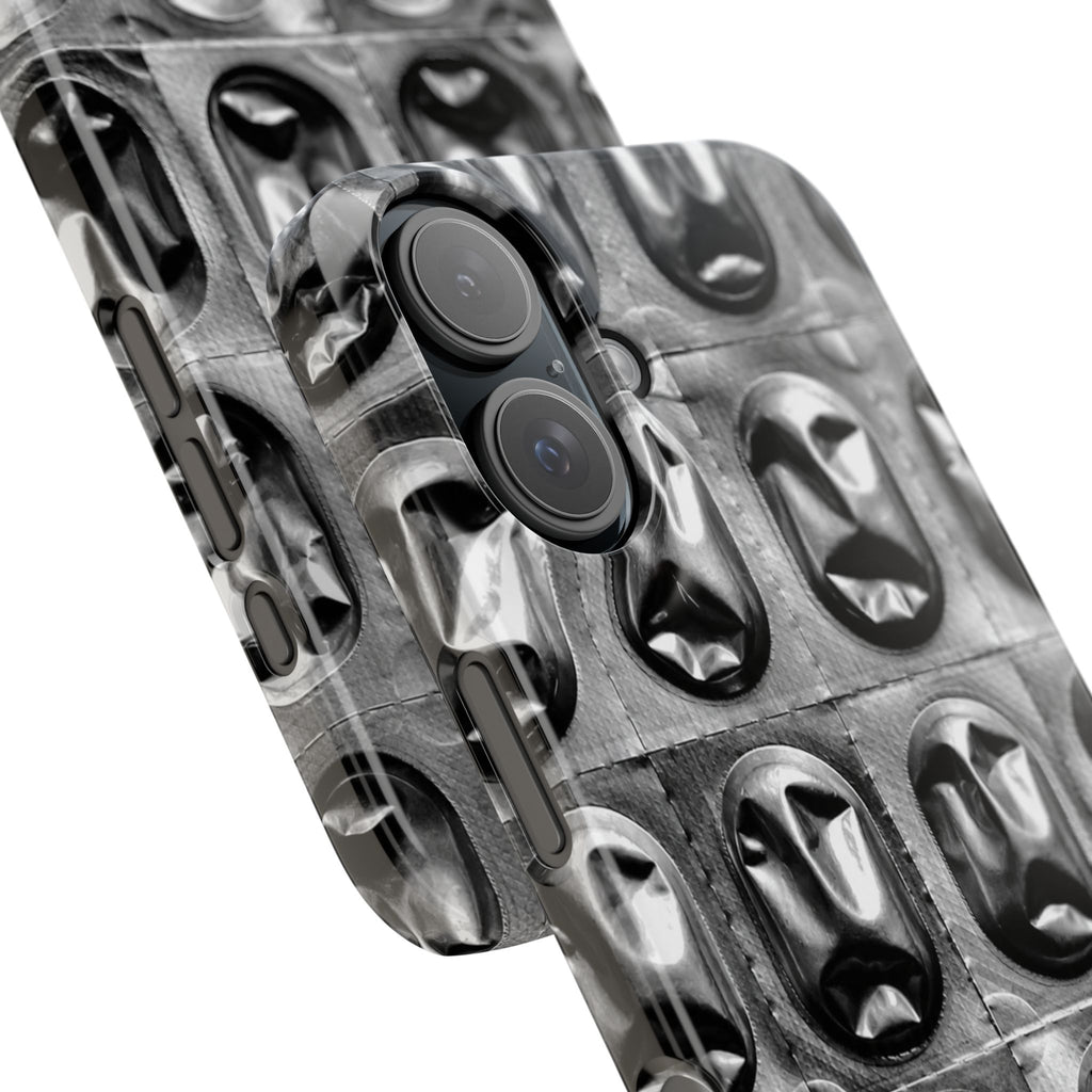 Metallic Mask Grid Snap Case