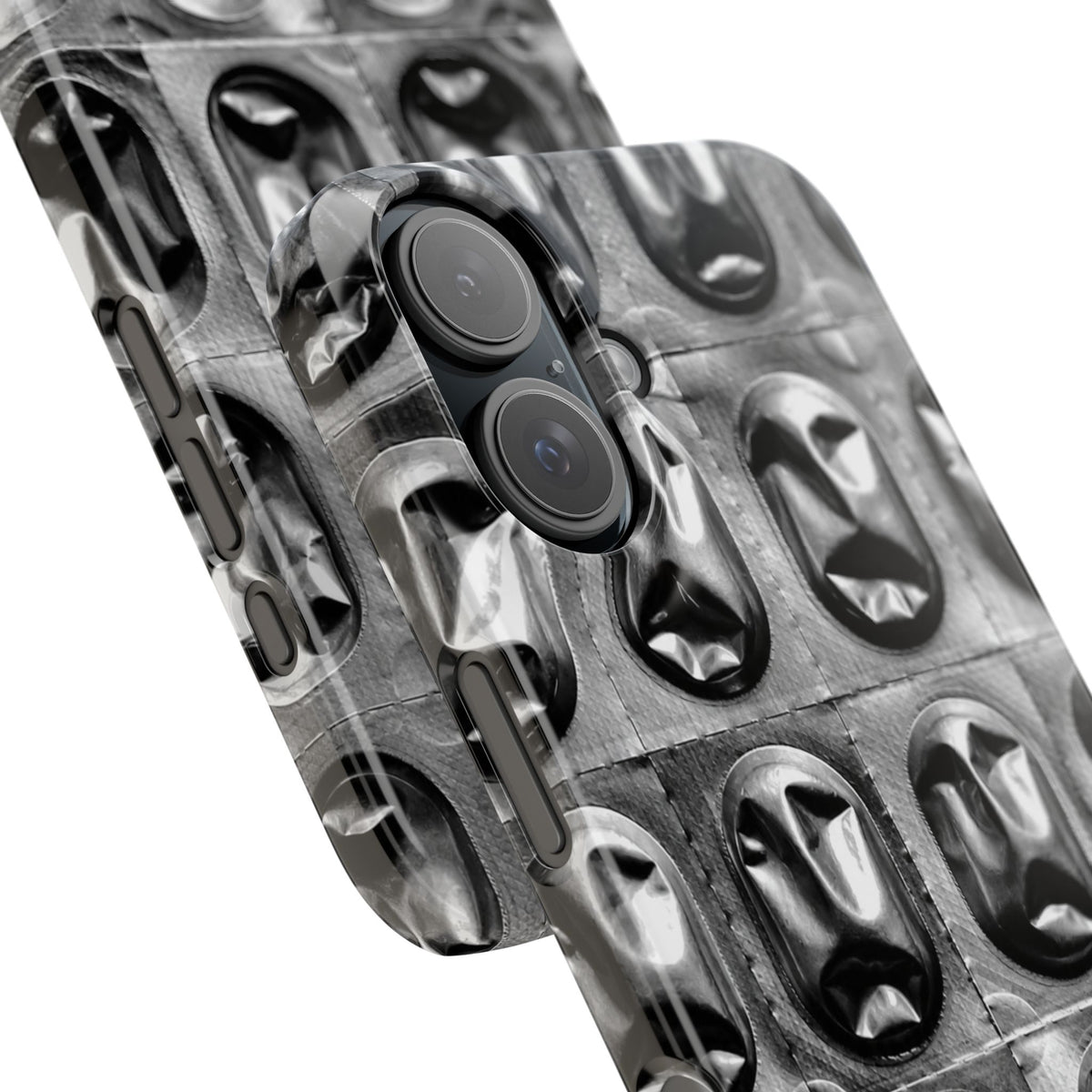 Metallic Mask Grid Snap Case