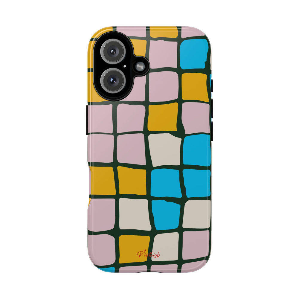 Color Grid Tough Phone Case
