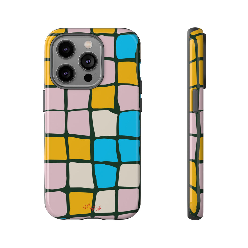 Color Grid Tough Phone Case