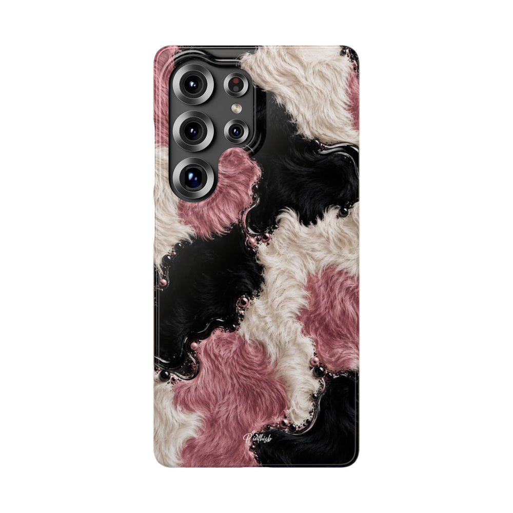 Cow Print Swirl Snap Case