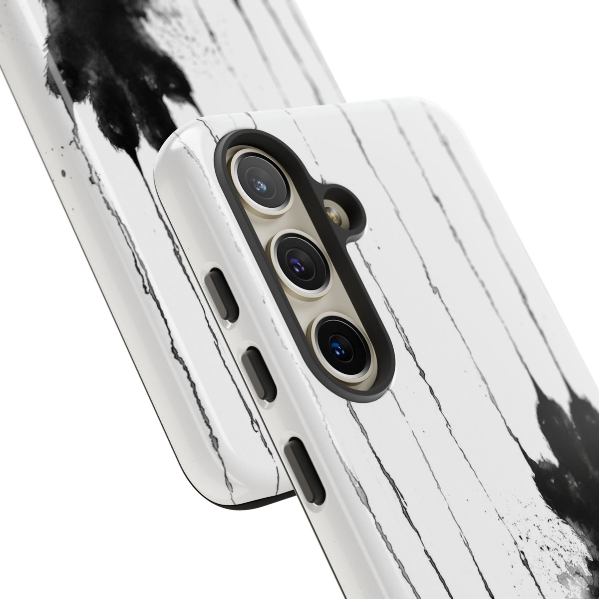 Black Ink Paw Print Tough Case