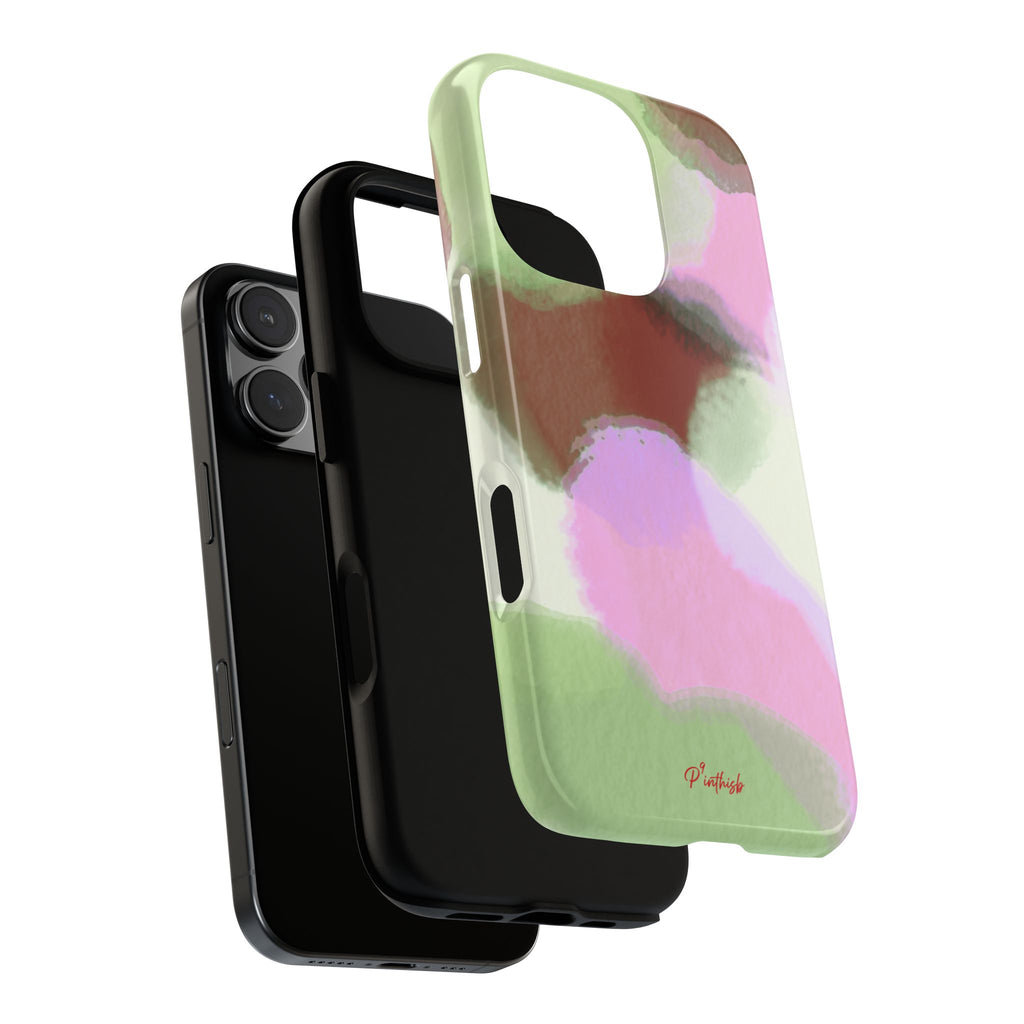 Abstract Pastel Camouflage Tough Phone Case