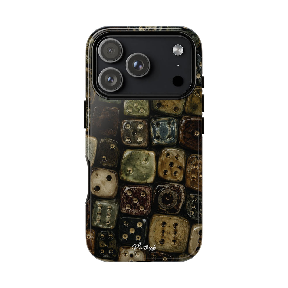 Vintage Dice Tile Phone Case