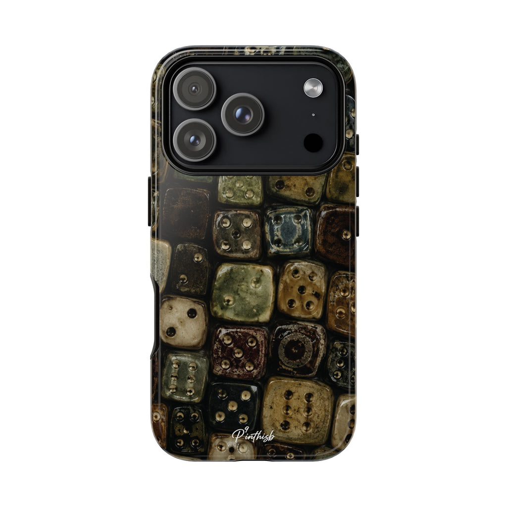 Vintage Dice Tile Phone Case