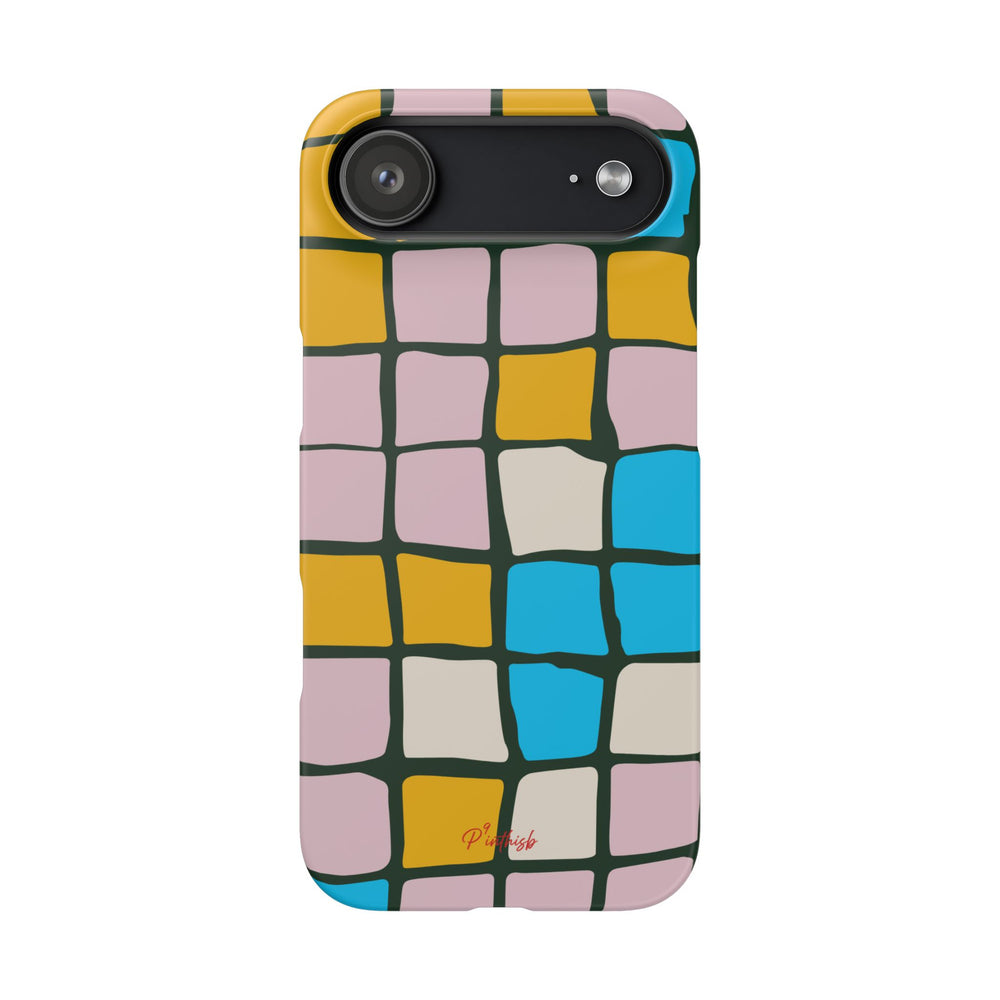 Color Grid Snap Phone Case